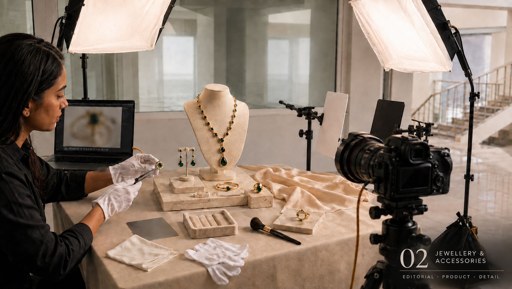 Jewellery and accessories shoot at F5.One Studio